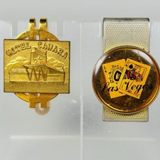 2 Vintage Las Vegas Money Clips Hotel Sahara and Blackjack Las Vegas picture