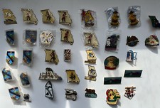 47 Lions Club Pins New York Missouri Nebraska Minnesota Pins 70s 80s 90s 2000s picture