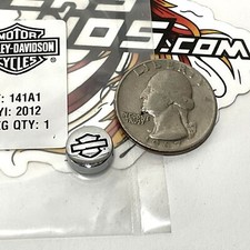 NEW Genuine Harley Chrome Bar & Shield B&S Footboard Insert Medallion 14100119 picture