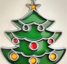 Christmas Tree With Star Decoration Ornament Enamel Resin Filled 4