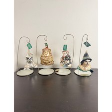 Vintage 1997 Kurt Adler Wizard of Oz Polonaise Glass Ornaments Set of 4 **READ picture