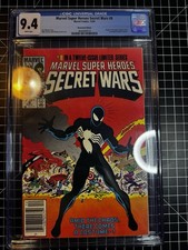 Secret Wars #8 NEWSSTAND CGC 9.4 White Pages Origin Of The Black Suit picture