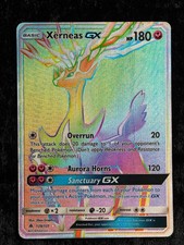 Pokémon TCG Xerneas GX Rainbow Rare Card 139/131 picture