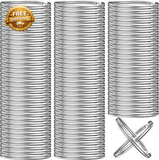 100PCS Key Rings Bulk Split Key Rings Keychain Rings and Crafts 1 Inch (25Mm) picture