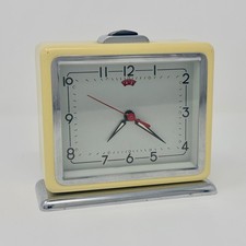 Mechanical Wind Up Clock Vintage 1970's Shanghai works Listen to vid picture