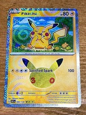 Pokémon TCG Pikachu 050/128 (28/30) Holo Pikachu Rare ME 30th Celebration NM picture