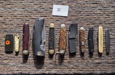 Set Of 11 Vintage Folging Knifes picture