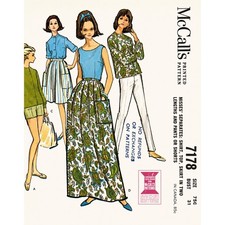 Vintage 1960’s McCall’s 7178 Sewing Pattern Wardrobe Essential Separates Size 10 picture