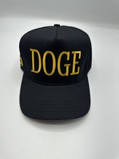 Cali Fame DOGE Collectable Black Trucker Hat Cap One Size picture