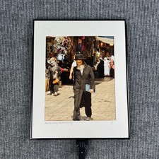 John Hutchinson Hasidic Jew Jerusalem Old City Israel Signed Photo Art Framed picture
