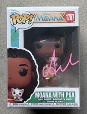 Auli'i Cravalho Moana & Pua Signed/Autographed Funko Pop #1767 Disney W/ COA picture