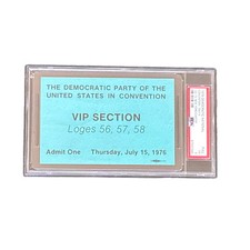 1976 Democratic National Convention VIP Credential Jimmy Carter Acceptance PSA picture