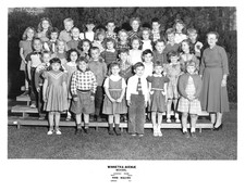 Canoga Park CA Winnetka Avenue School 1954 8x10 B&W  Photograph Grade A1 U1212 picture