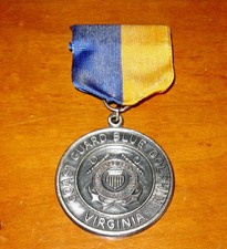 US Coast Guard Blue Dolphin Virginia Medal and Ribbon USA Military Award picture