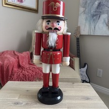 20” Gorgeous Large Vintage 1972 Christmas Red Nutcracker From England picture