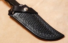 Custom Black Leather Sheath for Buck 119  picture