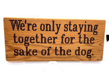 Vintage Wood Folk Art Sign 9 1/2 x 4 Inch Hangable picture
