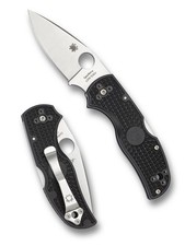 Spyderco Native 5 Knife C41PBK5 Satin Plain Edge CPM-S30V Blade Black FRN Handle picture