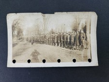 1918 antique WWI SOLDIER PHOTO durham COMPANY D military picture