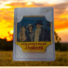VTG Dreikorn Gene Autry Bread Label Collectible Series 6 Number 16 1950s picture