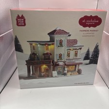 St. Nicholas Square~Village Collection~Farmers Market~NIB picture