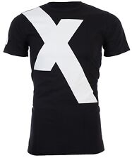 ARMANI EXCHANGE Black X LOGO Short Sleeve Slim Fit Designer Graphic T-shirt NWT picture