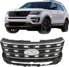 Front Bumper Grille Grill Silver Assembly Replacement for Explorer 2016 2017 FB5 picture