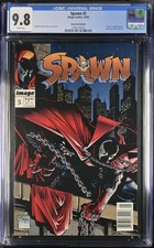 Spawn #5 Newsstand Variant CGC 9.8 White Pages  Billy Kincaid Todd McFarlane picture