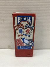 Bicycle Jumbo Faces Playing Cards, Durable Card Constructi 12 pks.  picture