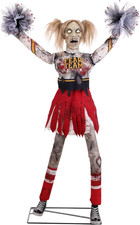 Fun Costumes 5.3FT Dead Squad Debbie the Zombie Cheerleader Animatronic picture