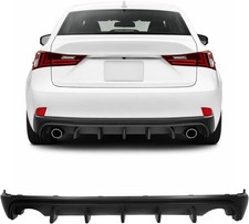 🚗 Rear Bumper Diffuser for 2014-2016 Lexus IS250 IS350 IS200T 4-Door Valance picture