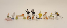 Antique late 1800s bisque porcelain circus cake toppers Germany 1886 lot of 11 picture