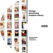 * 2,900+ VINTAGE ADVERTISING * ADS ADVERTS GRAPHICS PRINTS COLLECTION on DVD * picture