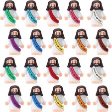 AKFAHOIF 20PCS Little Jesus Figures, Mini Jesus Figurines in Bulk, Multicolor Ti picture
