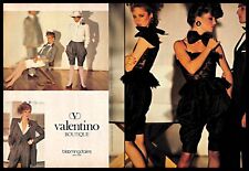 1981 Valentino Designer Clothing Vintage PRINT AD Fashion Wear Boutique 1980s picture
