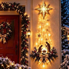 Bethlehem Star of Faith Lighted Nativity Wall Decor Christmas LED Religious Wall picture