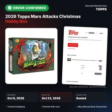 PRESALE Ships by 10/12 - 2026 Topps Mars Attacks Christmas Hobby Box Wholesale picture