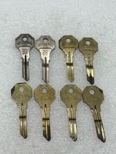 Vintage Yale & Towne Omega Key Blanks Lot Of 8 For 1933 Chrysler Plymouth Dodge picture