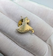 Vintage Arthur Murray Award Ballroom Dancing Couple Gold Tone Lapel Pin picture