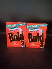 2 Vintage P&G Bold 3 Laundry Detergents Advertising Box Unopened 7oz Each picture
