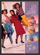 Jockey for Her Panties Working Women 1980s Print Advertisement Ad 1983 picture