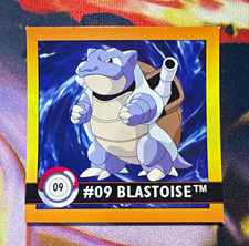 Pokémon 1999 ArtBox Blastoise Sticker Card #09 English Non-Sport Trading Card picture