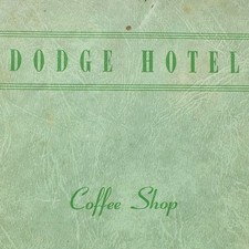 1954 Dodge Hotel Coffee Shop Restaurant Menu 20 E Street NW Washington DC picture