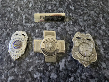 Vintage Obsolete Nashua New Hampshire Fire Department Badges & Name Plate picture