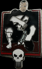 Vintage 1989 Marvel Punisher War Journal Enamel Pin New Loose -  picture