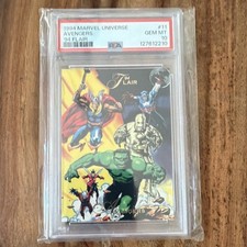 1994 Fleer Marvel Universe Avengers Assemble #11 PSA GEM MINTO 10 Low Pop picture