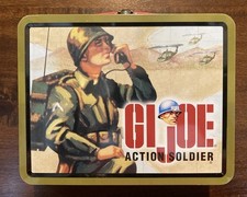 GI JOE Action Soldier Metal lunch box 1997 Hasbro  picture