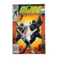 Vintage GI Joe A Real American Hero 46 Marvel 1986 Snake Eyes Storm Shadow  picture