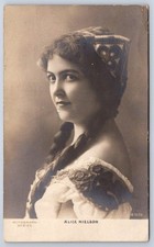 Antique Alice Nielsen Portrait Rotograph Series Opera Singer 1905 picture