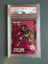 2023 Upper Deck Kith X-Men ‘92 Cyclops Pink 1/749 PSA 9 picture